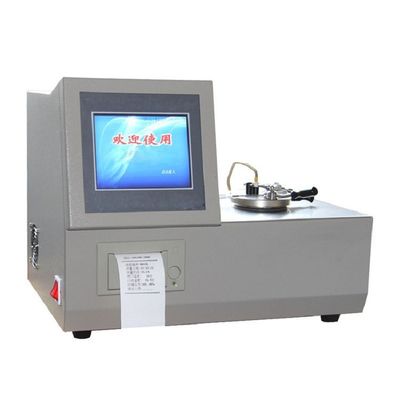 ASTM D3828 Yağ Analizi Test Ekipmanı Düşük Sıcaklık 8in Ekran Kapalı Kupa Yanma Noktası Testörü