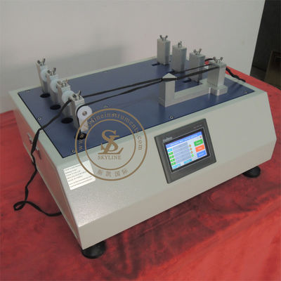 SATRA PM 154 sürtünme direnci testcisi, 4 test grubu ayakkabı bağının aşınma direnci testcisi
