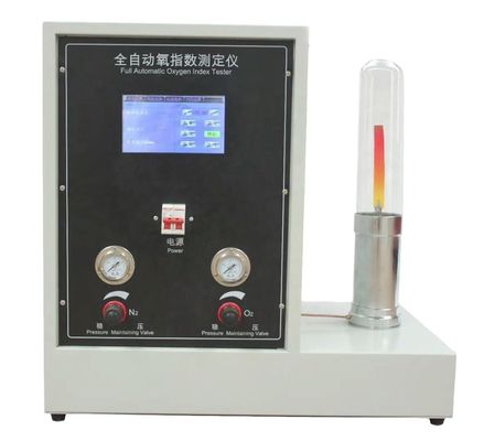 ASTM D 2863 Dokunmatik Ekran Tipi Lastik Plastik Yanma Test Makinesi için Otomatik Sınırlayıcı Oksijen Endeksi Testi